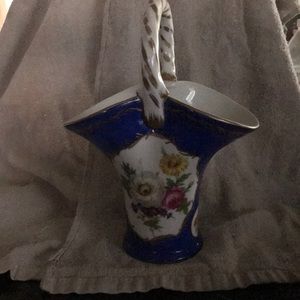 Antique ceramic basket